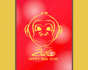 Happy new year 2016 (Monkey year)