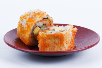 California Roll Maki Sushi with Masago