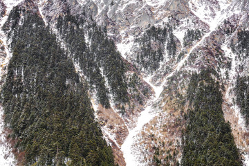 Fototapeta na wymiar mountain in snow