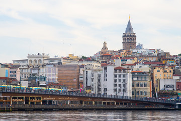 Fototapeta premium Cityscape of Galata Area, Istanbul, Turkey
