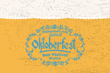 Vector illustration of Oktoberfest logotype