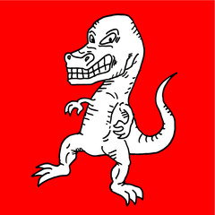 Danger cartoon animal