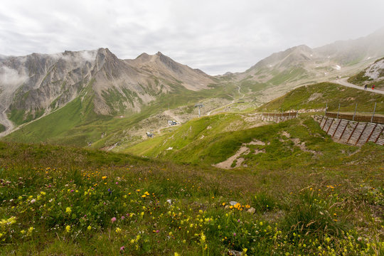 Sommets et cols en montagne
