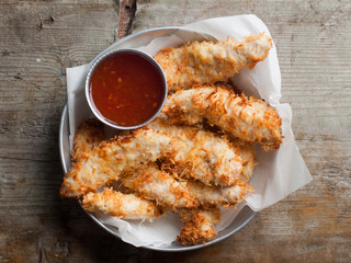 Fried chicken nuggets