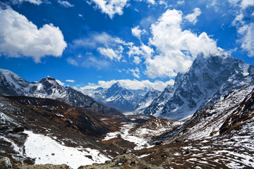 Fototapeta na wymiar Co La Pass in Sagarmatha National Park, Nepal