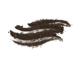  soil isolated on white background