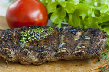 Grilled spiced ribs