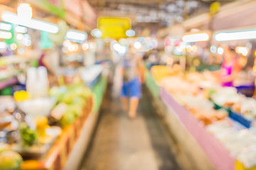 image of blur thailand market