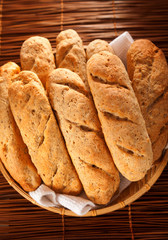 Homemade baguettes