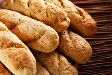 Homemade baguettes