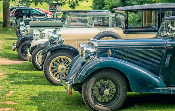 Classical vintage cars