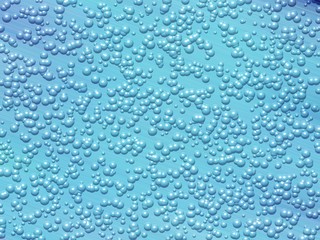 Bubbles abstract texture in blue