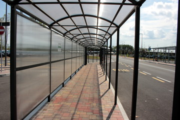 pensilina fermata bus