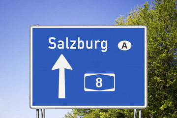 Autobahn 8 in Richtung Salzburg