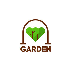 I love garden concept slogan. Vector illustration 