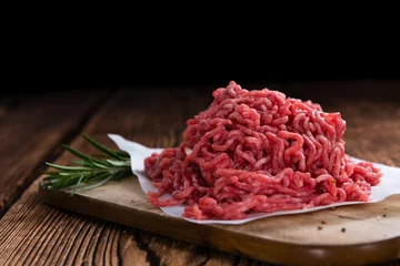 Wall murals Meat Minced Beef