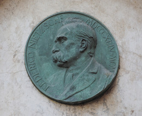 Nietzsche memorial plaque in Turin