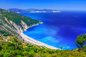 Fototapeta na wymiar Myrtos beach, Kefalonia, Greece