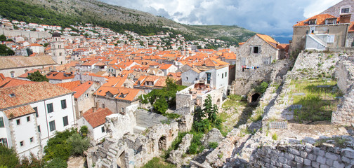 Roofs of the old town Dubrovnik, Croatia