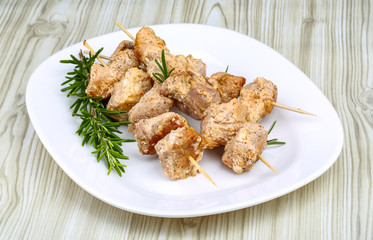 Chicken skewers