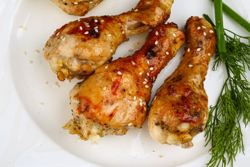 Grilled chicken legs