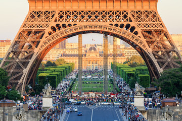   The Eiffel tower is the most visited monument