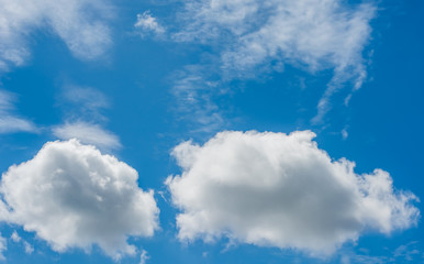 blue sky with white clouds