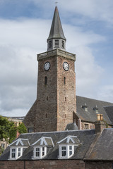 Fototapeta na wymiar Torre dell'orologio Inverness