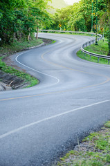 S - curves road.