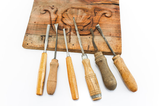 Tools for carving on a carved plank