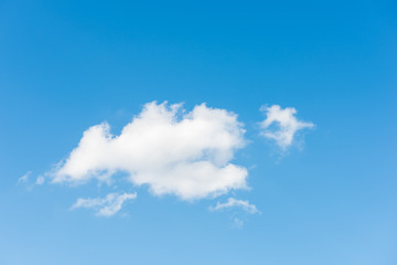 blue sky with cloud closeup