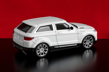 Model of the white car