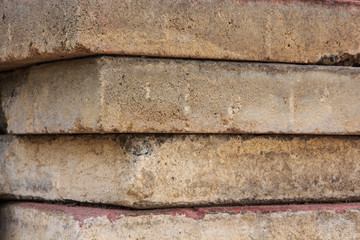 Stack of Old Used Bricks.