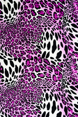 texture of print fabric stripes leopard for background