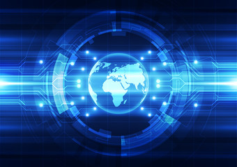 vector digital global technology, abstract background