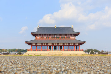 Daigokuden Hall of Heijo Palace in Nara
