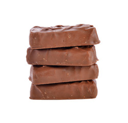 chocolate bar on a white background