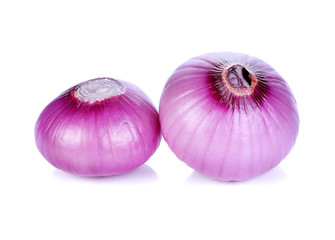 shallots isolated on white background