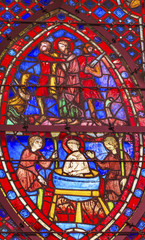 Saint John Boiling Oil Stained Glass Sainte Chapelle Paris