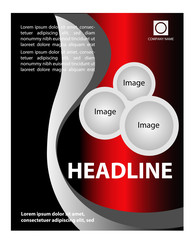 Flyer for business - blue black
