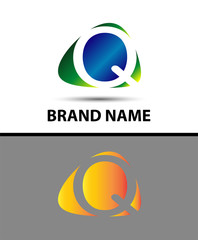 Abstract letter q logo
