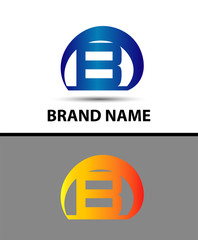 Letter B logo. Alphabet logotype vector design
