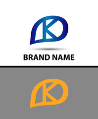 K Letter Logo Design. Vector logo with letter e creative concept
