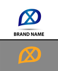 X Letter Logo Design. Vector logo with letter e creative concept
