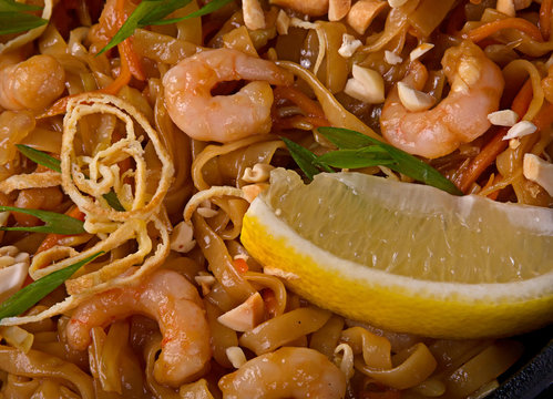 Shrimp with noodles