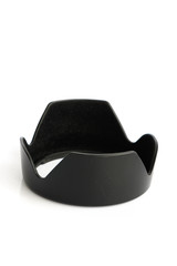 lens hood isolated on white background.
