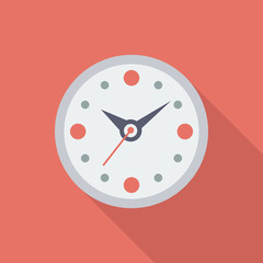 Clock flat icon.