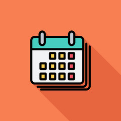 Calendar flat icon