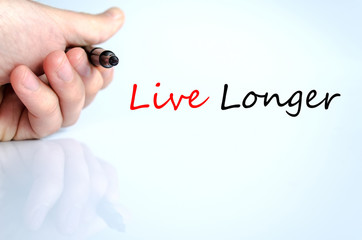 Live longer Text Concept