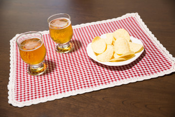 ビール＆ポテトチップス